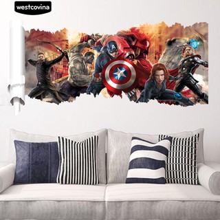 Sticker dán tường hình Avengers dùng trang trí phòng cho trẻ