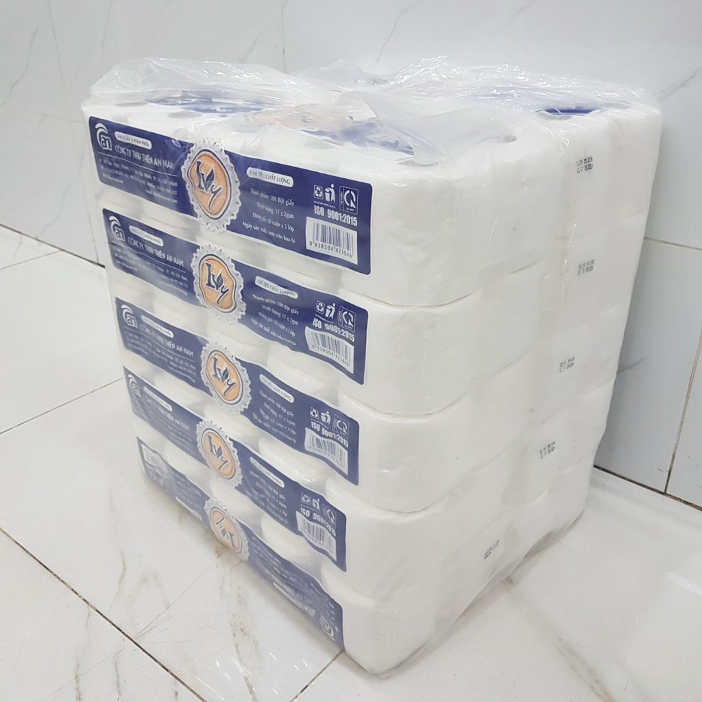 Giấy vệ sinh IVY 2 lớp giá rẻ (100 cuộn)