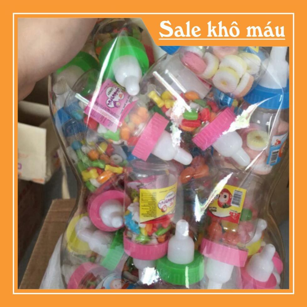 Sỉ kẹo xê bình ty mix nhiều loại ( bình 50 lọ)