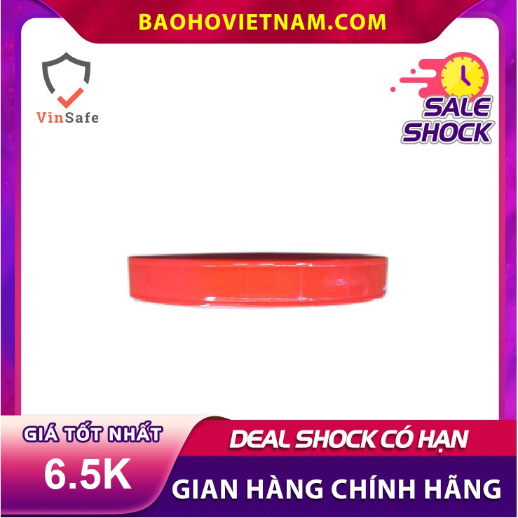 Dây nhựa phản quang bản 2.5cm màu đỏ cam