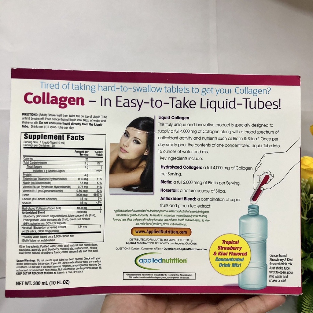 ❤   Hộp 30 ống Liquid Colagen One Per Day Drink Mix Mỹ Chuẩn Xịn