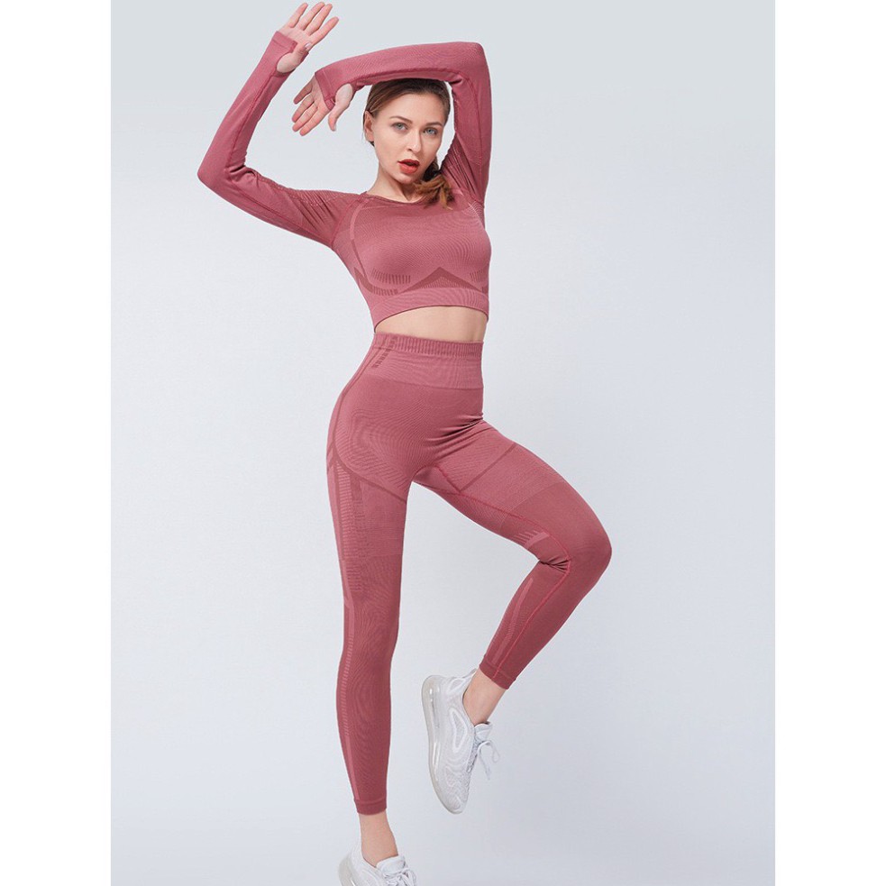 Bộ Quần ÁO  DÀI TAY  Tập GYM ,YOGA ,MẪU MỚI -Hàng Quảng Châu Cao Cấp ( bao chất) (BT11)