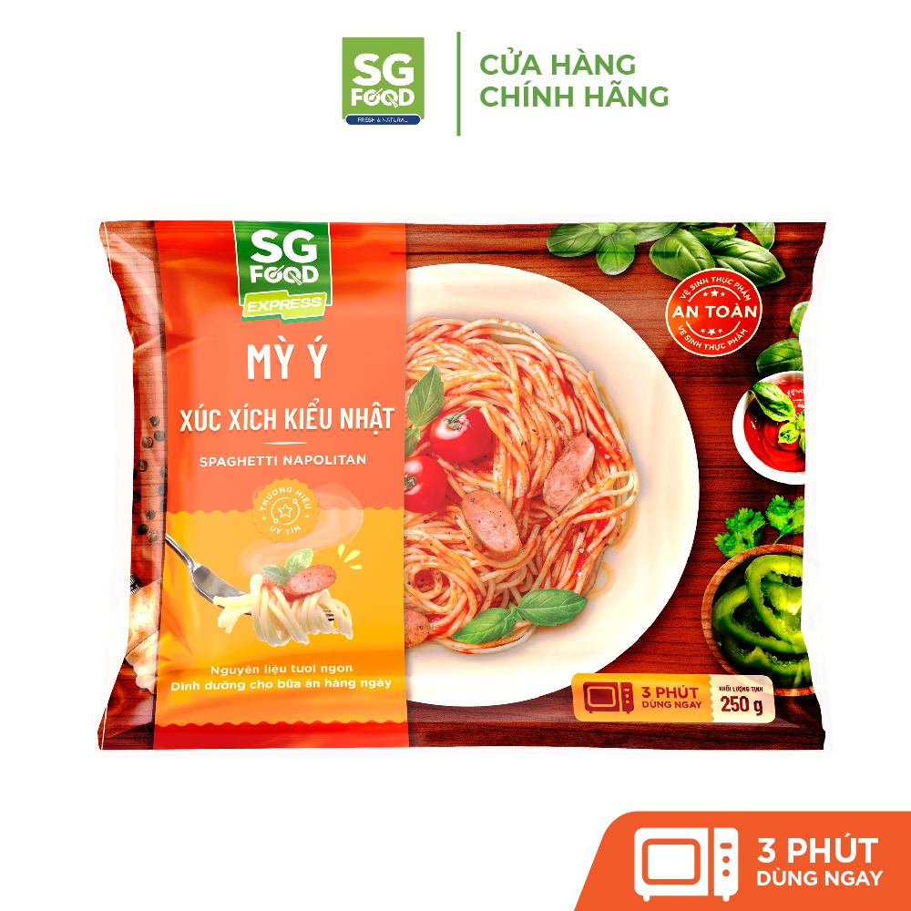 Mỳ ý xúc xích kiểu nhật SG Food 250g