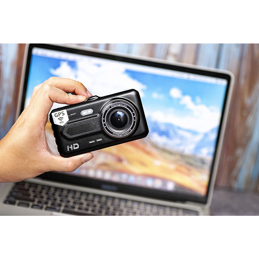 CAMERA HÀNH TRÌNH Ô TÔ A4 Full HD Tích hợp GPS Tặng kèm thẻ nhớ JVJ 32GB - GomhangVn