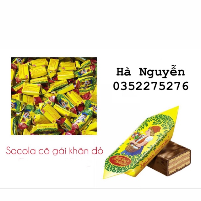 Kẹo socola cô gái quàng khăn đỏ Nga