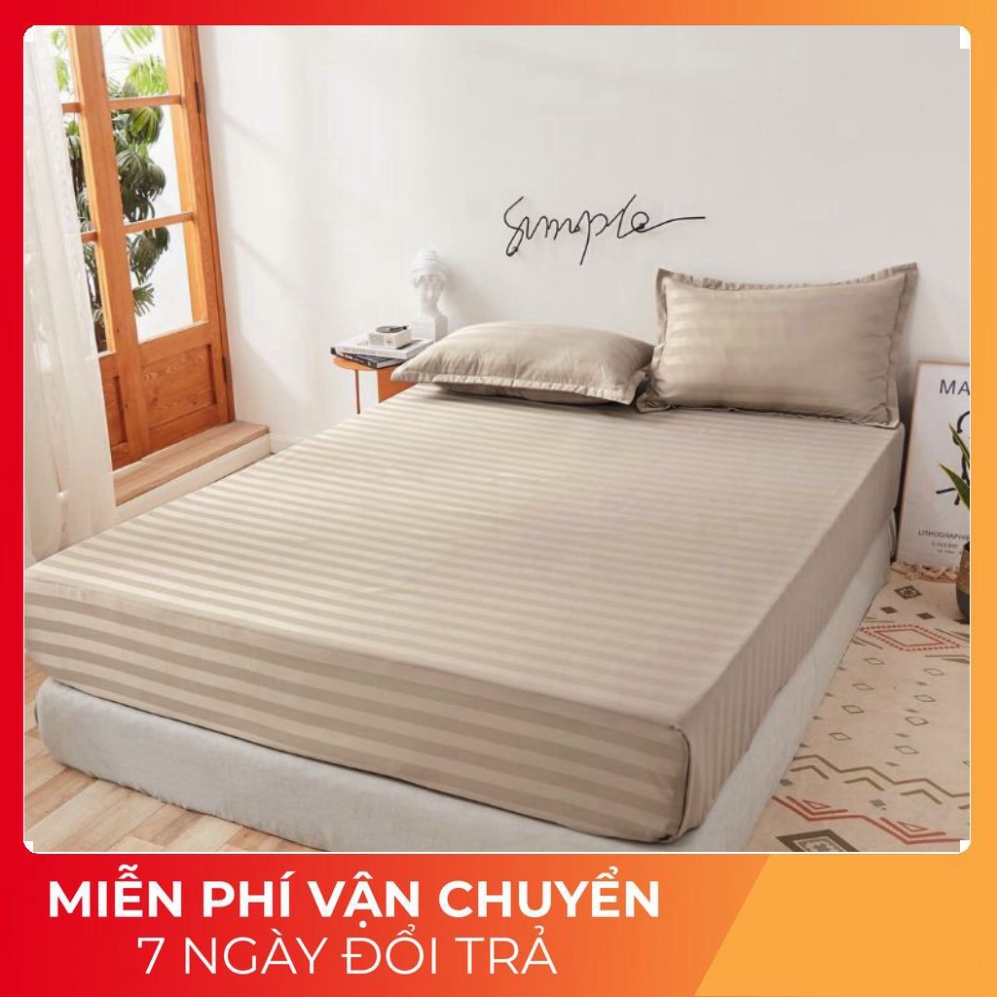 [HÀNG ĐẸP] Bộ Ga Gối Cotton 3F Chuẩn Khách Sạn, Vải Bóng , Mềm mịn , không phai, xù -Cotton 3f Ấm Êm Decor