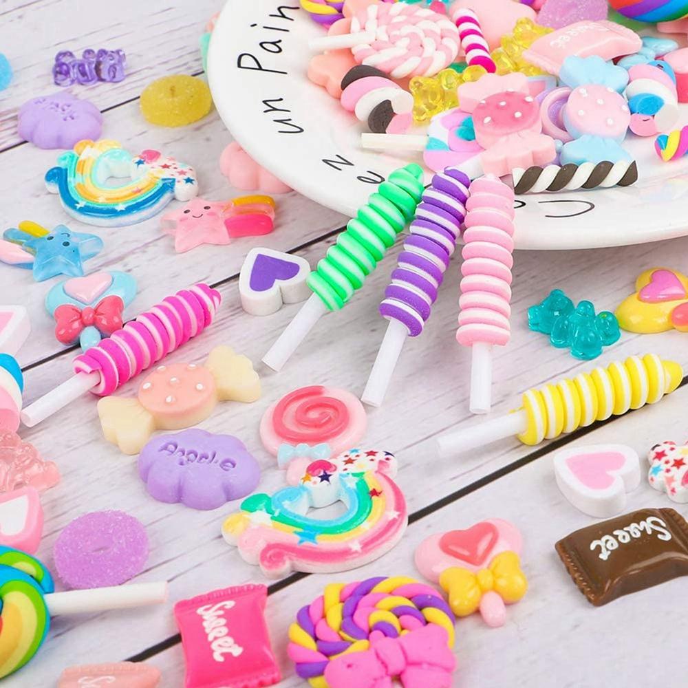 PATRICIA Slime Phụ Kiện Hoạt Hình Làm Móc Khóa / Kẹo / Sổ Tay Bằng Nhựa resin