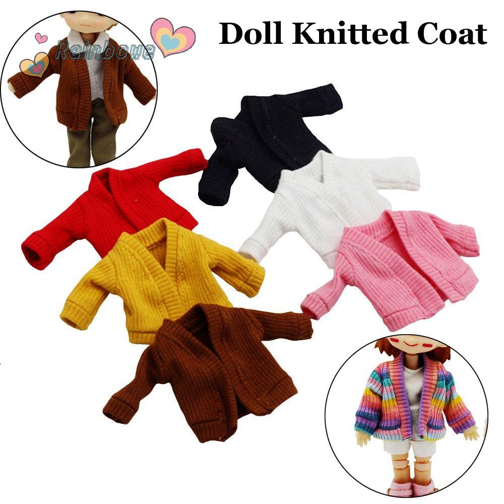 Áo khoác len mini nhiều màu mới dành cho búp bê DIY