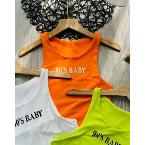 Áo Ba Lỗ 2 Lớp In Chữ