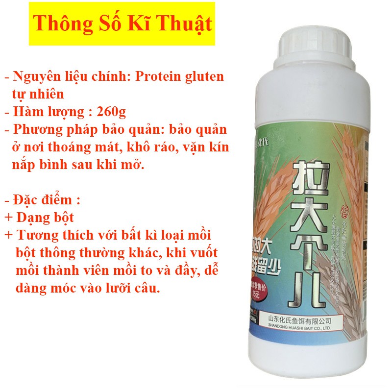 Bột tạo sợi chuyên dụng câu đài , câu đơn cao cấp HUA - 4