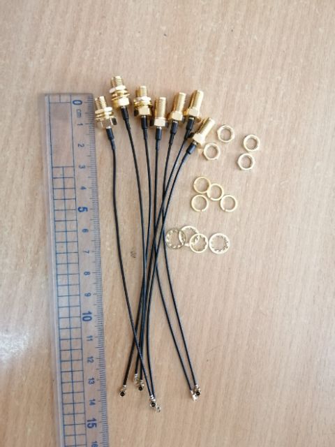 Dây cáp RF chuyển đổi SMA đực sang IPEX U.FL cable RG1.13 đen 10-15-20-30 CM
