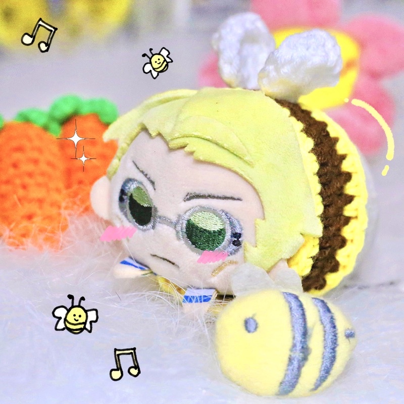Vòng tay len handmade Ong , outfit doll mochi anime