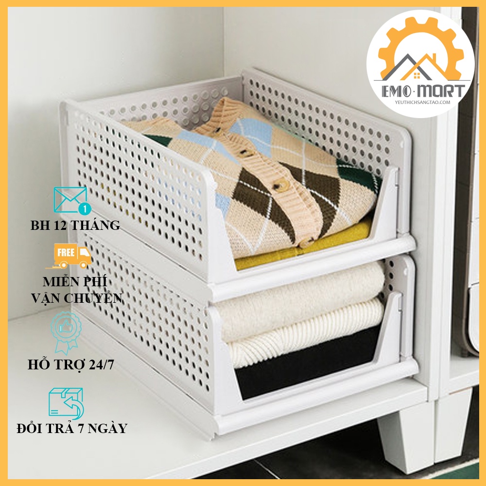 ⚡️ 𝐇𝐚̀𝐧𝐠 𝐗𝐮𝐚̂́𝐭 𝐊𝐡𝐚̂̉𝐮 ⚡️Khay đựng quần áo⚡️Nhựa ABS cao cấp không lão hoá - Dễ dàng lắp đặt hoặc gấp gọn