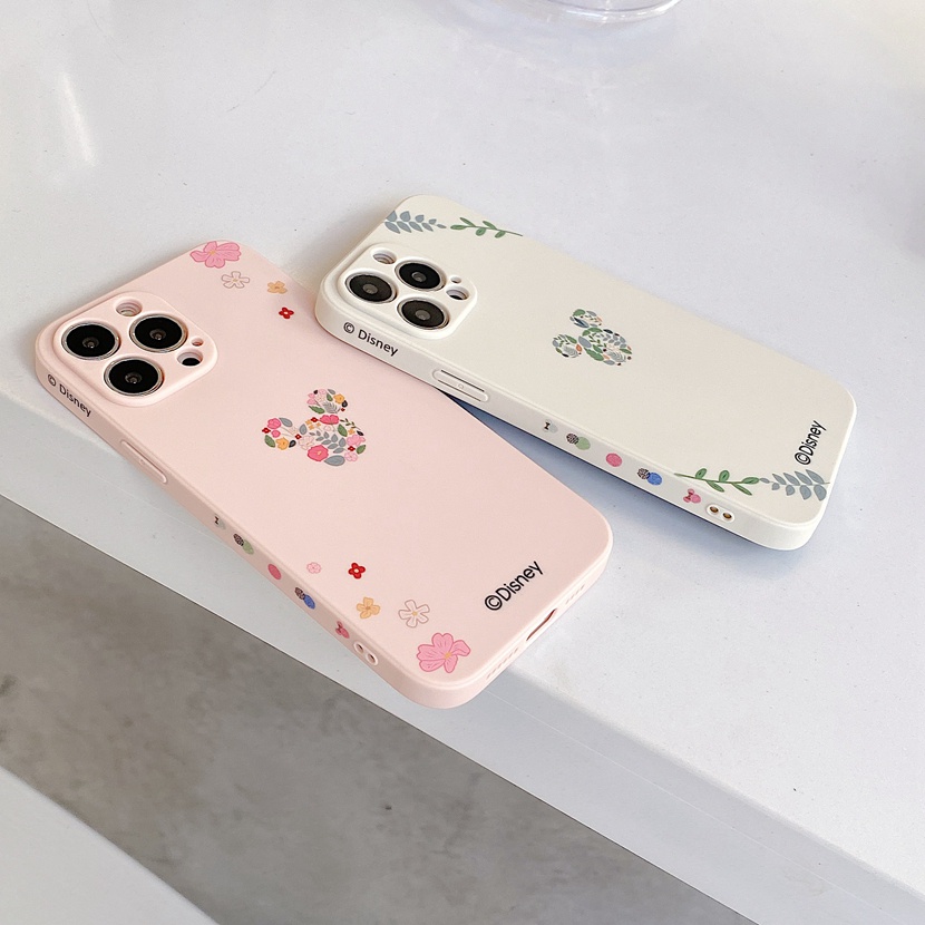 Ốp Điện Thoại Silicon Dẻo Họa Tiết Hoạt Hình Mickey Minnie Cho iPhone 13 12 11 Pro Max X XR XS Max 8 7 Plus SE 2020
