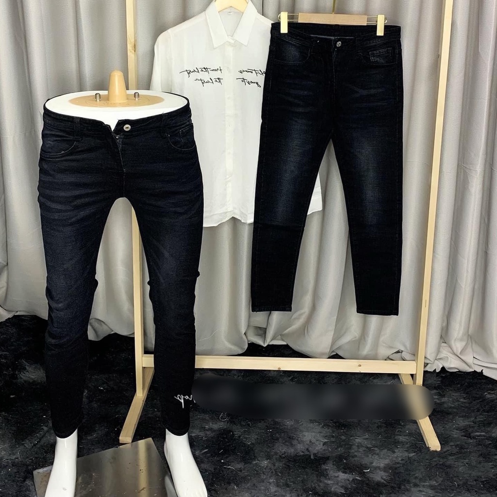 Quần jean nam đen trơn chất bò cao cấp co dãn 4 chiều đẹp from dáng skinny mẫu mới thời trang cao cấp beautiulgilr T59
