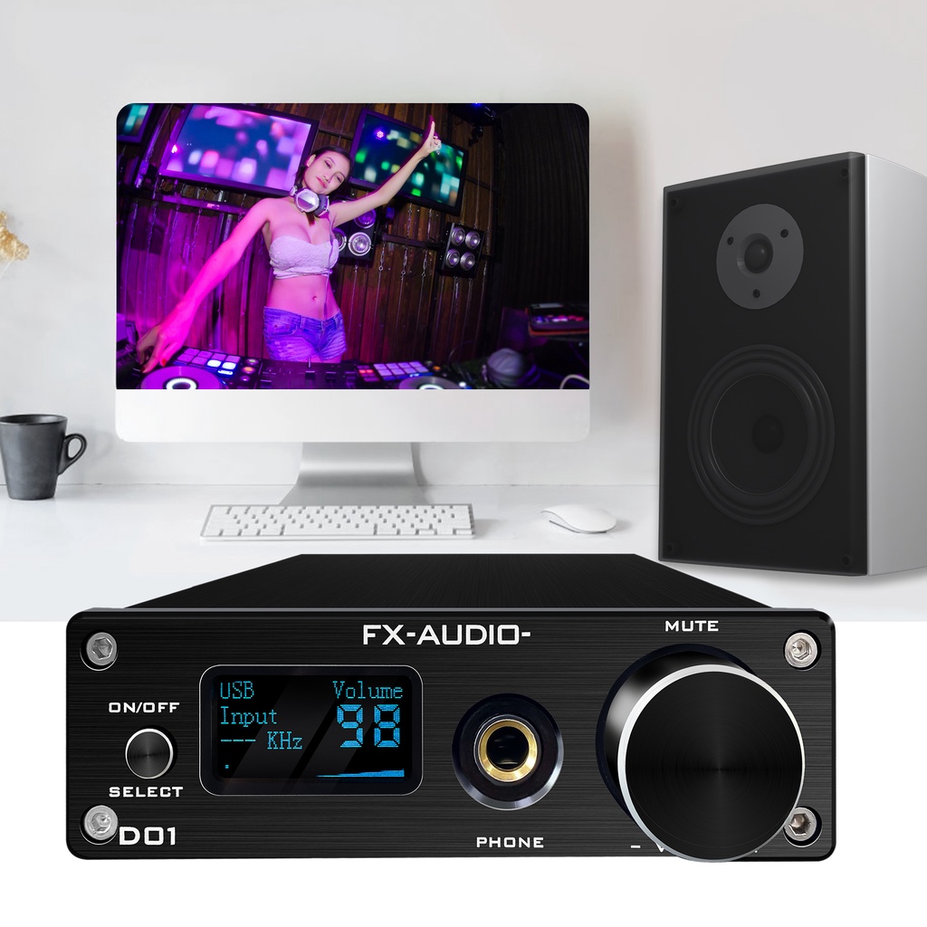 Bộ Giải Mã DAC FX Audio D01 32bit Bluetooth Bản Nâng Cấp Hoàn Hảo Của X7 - Hàng Chính Hãng