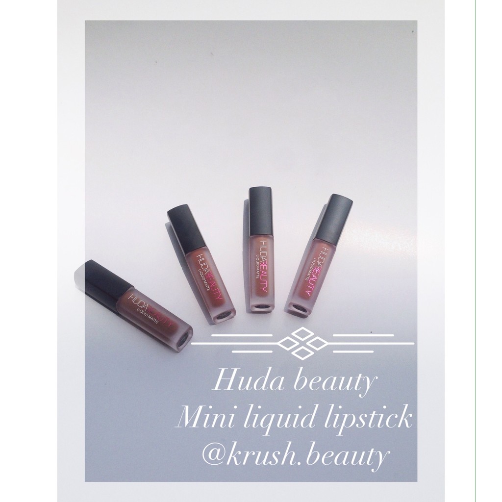 Huda Beauty liquid Mini Lipkit son kem lì