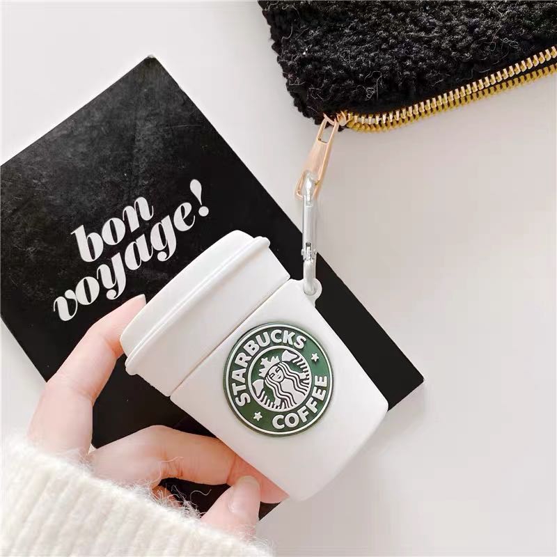 Ốp Bảo Vệ Hộp Đựng Tai Nghe Airpods Pro 1 / 2 Hình Starbucks Xinh Xắn