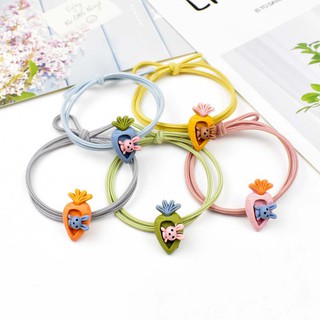 Dây buộc tóc hình thỏ và củ cà rốt M23