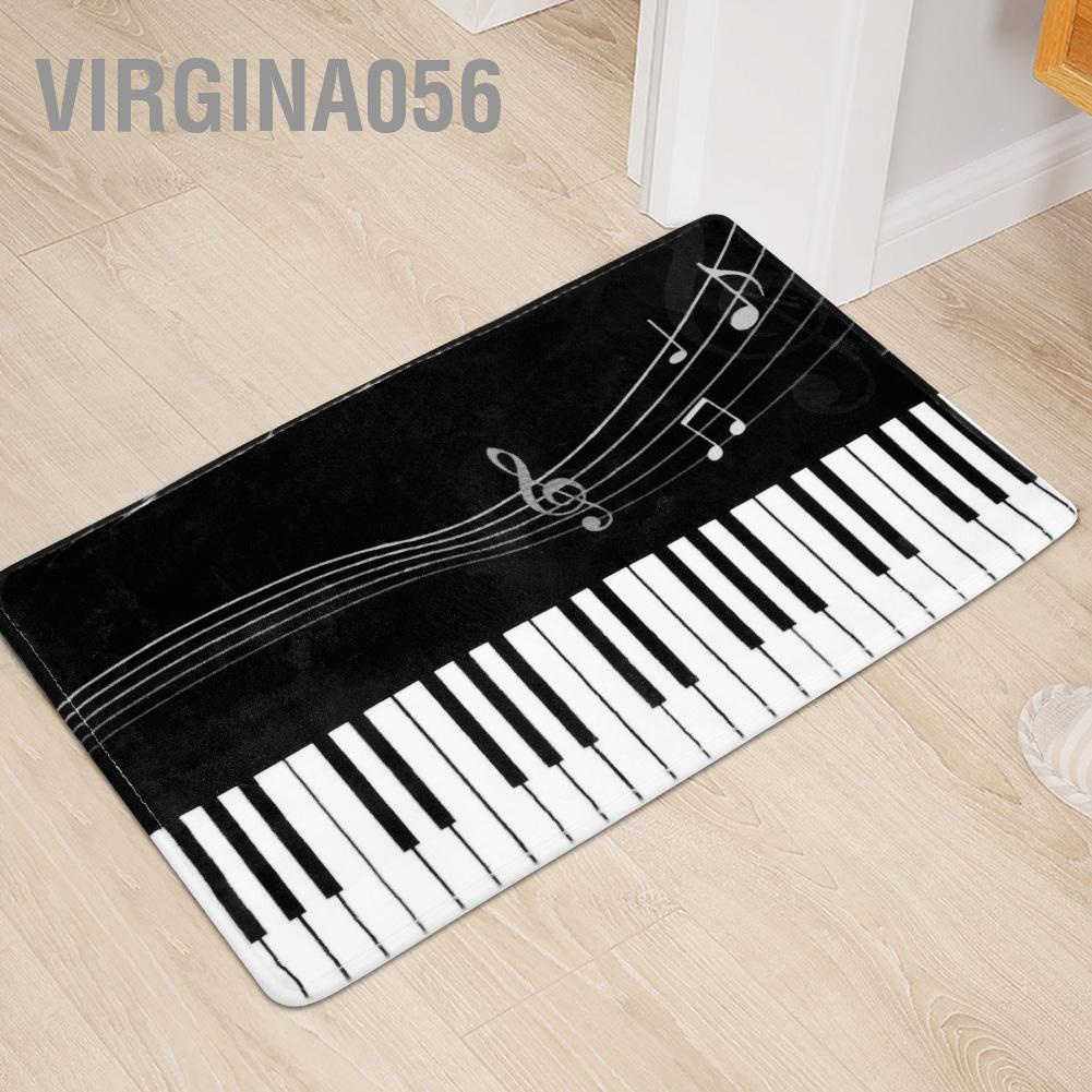 Virgina056 Virgina056 In nốt nhạc Chống trượt Tấm thấm nước Mat Pad Phòng tắm Nhà bếp