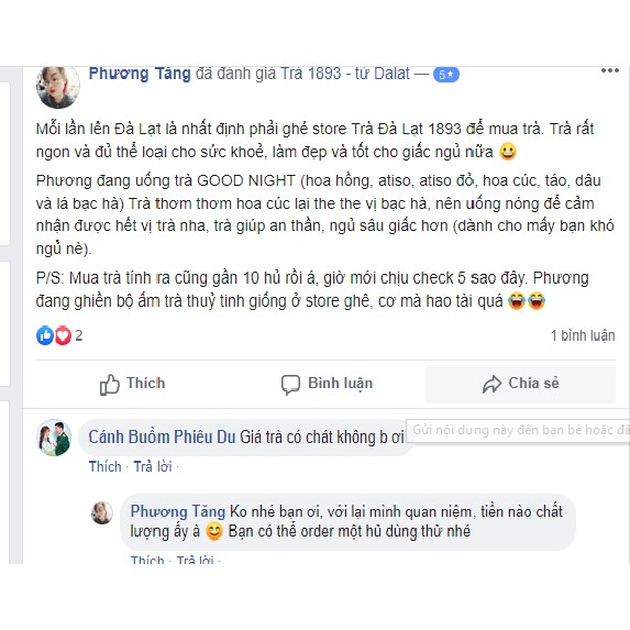 Trà hoa hồng nụ sấy khô Đà Lạt 1893 cao cấp | BigBuy360 - bigbuy360.vn