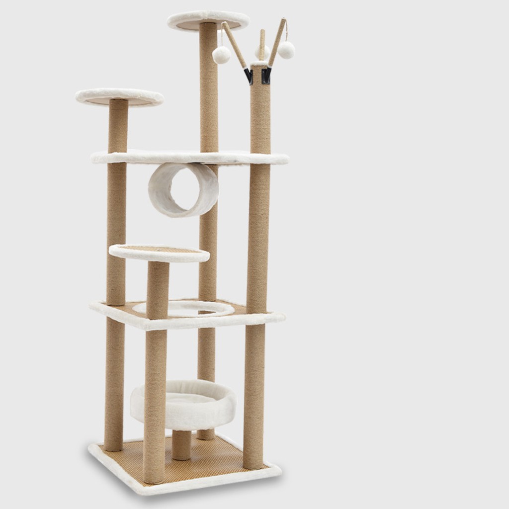 Cat tree nhà cây cho mèo giải trí vui chơi đa chức năng