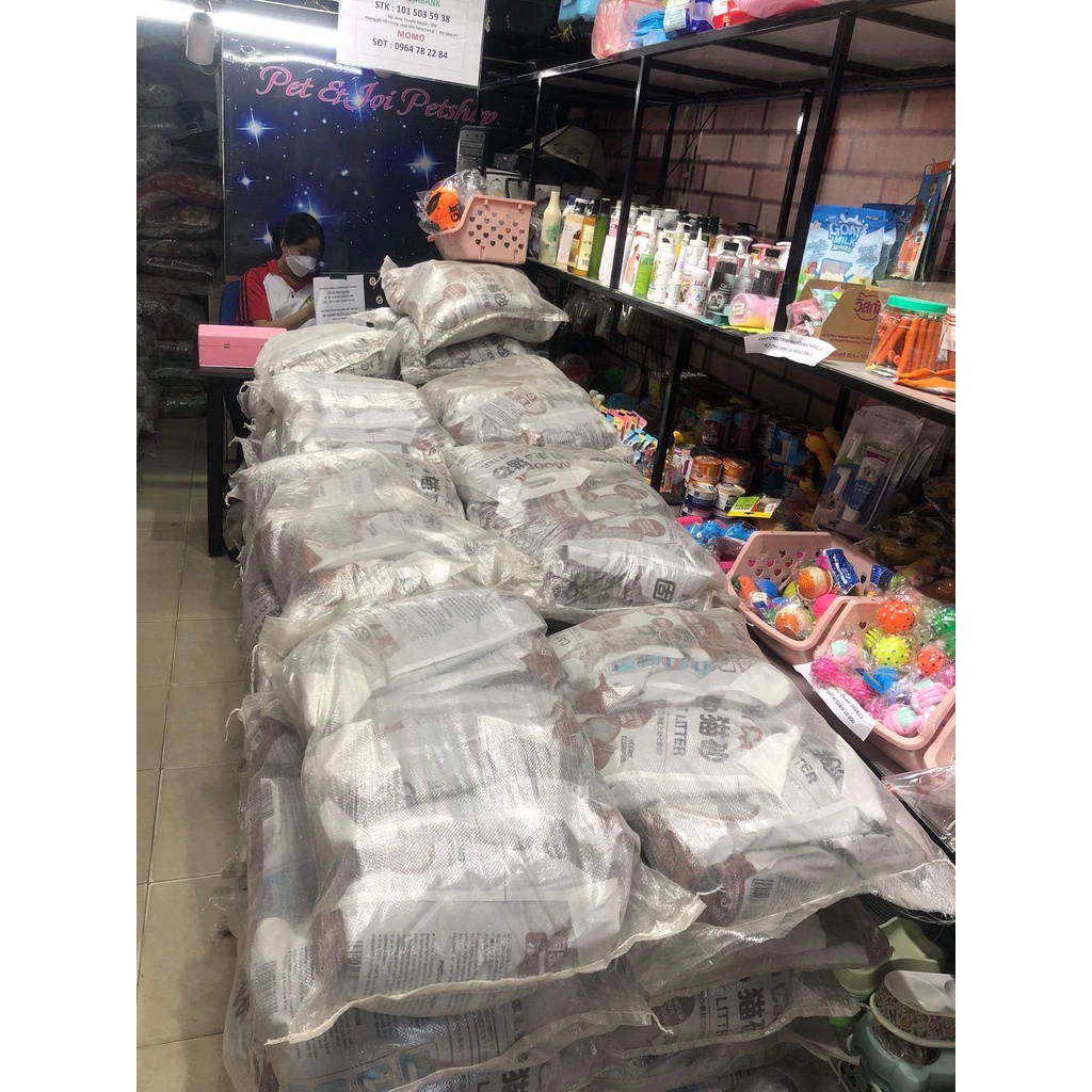 Cát vệ sinh mèo 8l 9l 15L 16l 18L   - PET&JOI