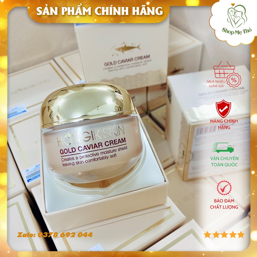 Kem Dưỡng Da Cá Mập Cao Cấp Hongik Skin Gold Caviar Cream