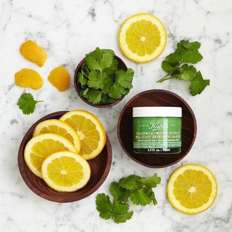 Mặt Nạ Ngủ Kiehl's Thải Độc Cilantro & Orange Extract Pollytant Purifying Masque - 100ml ( Ngò )