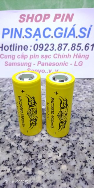 Pin 26650 5500mah dòng xả 25A