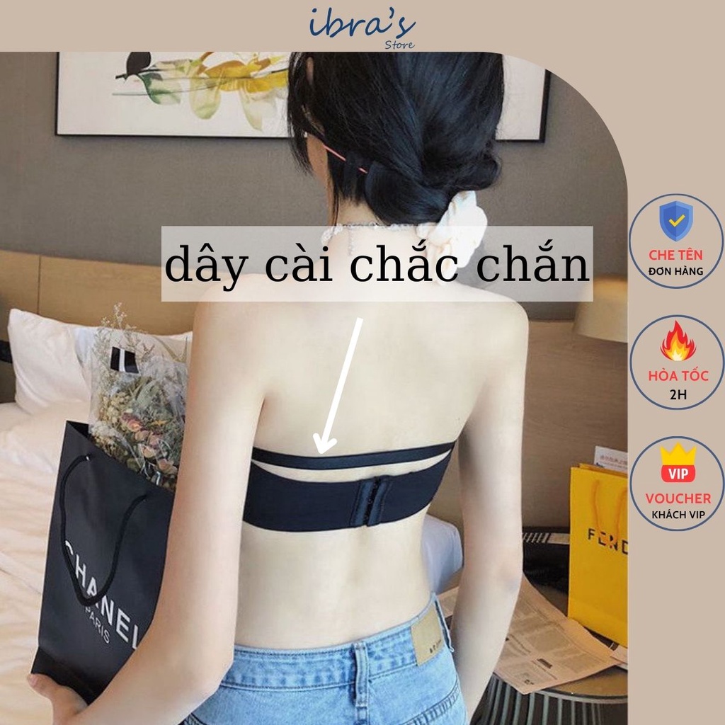 Áo Nâng Ngực Không Dây iBRA Áo Lót Không Gọng Tạo Khe Sexy Cài Trước Chống Tụt Gợi cảm Nữ Tặng Dây áo IBRA'S STORE A22