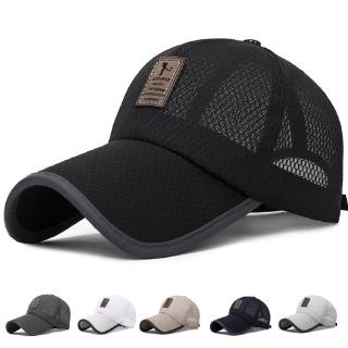 Long Brim Summer Mesh baseball cap Quick dry hat Casual hats for men women