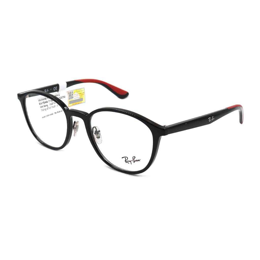 RB7156 5796-Gọng kính nam nữ Rayban chính hãng (53-20-145), thiết kế dễ đeo bảo vệ mắt