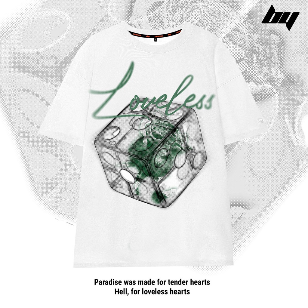 Áo thun tay lỡ local brand By Unispace unisex nam nữ form rộng cotton loveless