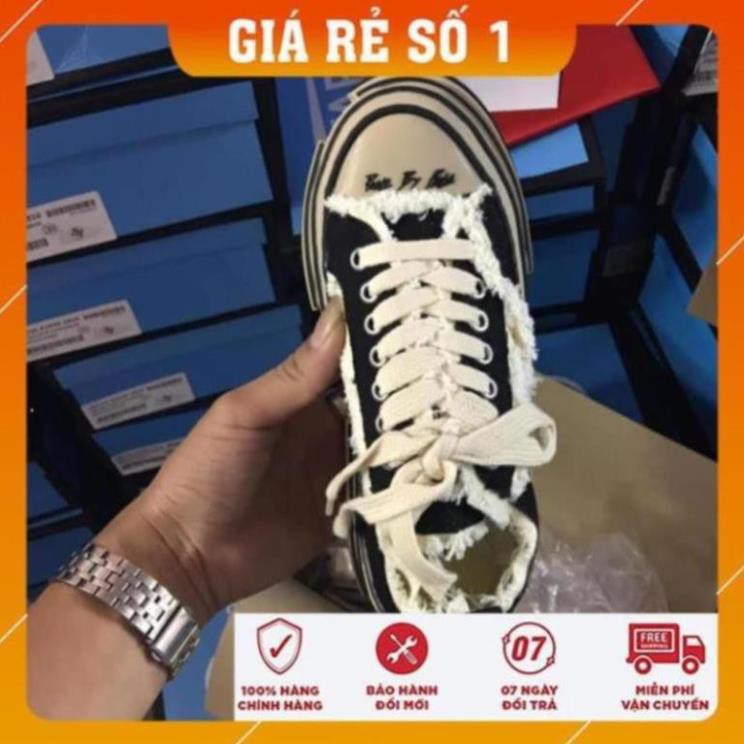 [Hot trend-Freeship] Giày sneaker  XVESSEL đế trắng nữ style rách cao 3,5-4cm | BigBuy360 - bigbuy360.vn