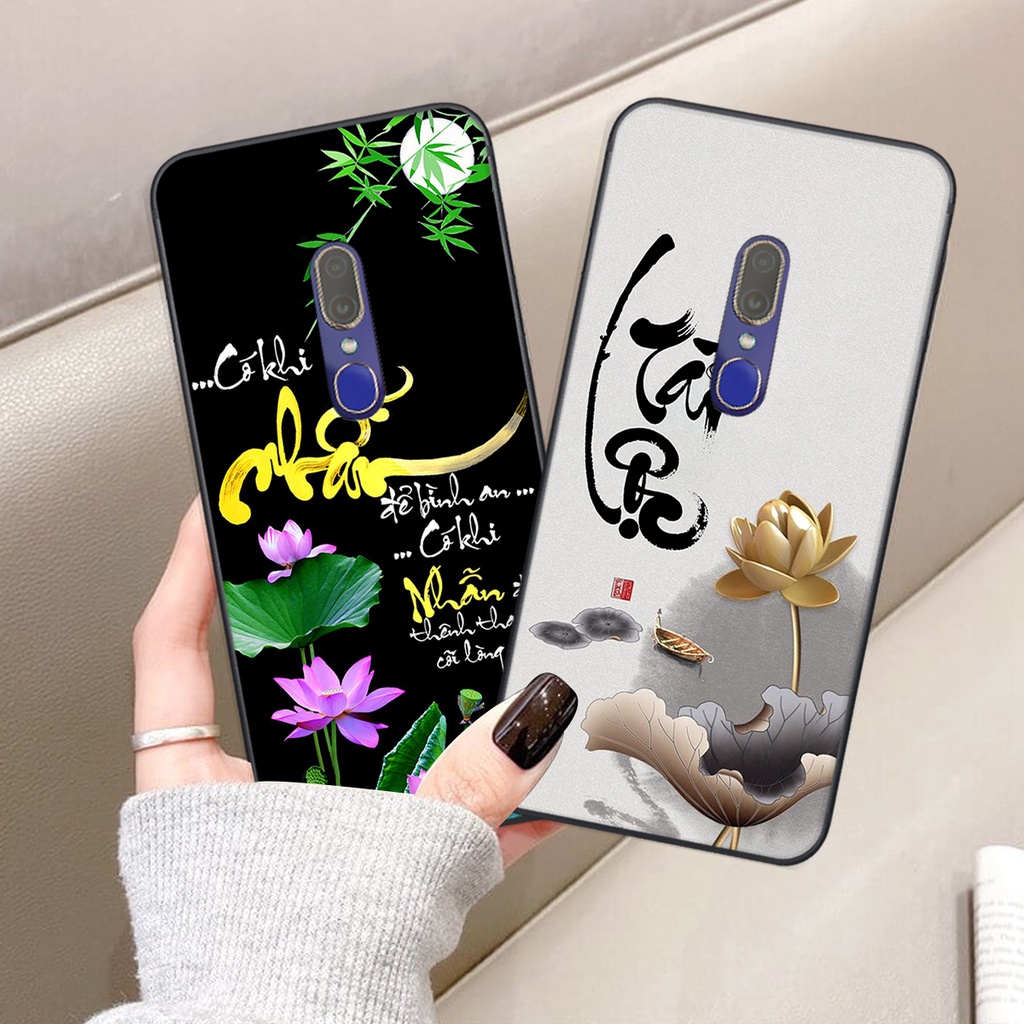 Ốp lưng Oppo F11 in hình chữ tài chữ lộc, Cha Mẹ, bình an SIÊU ĐẸP