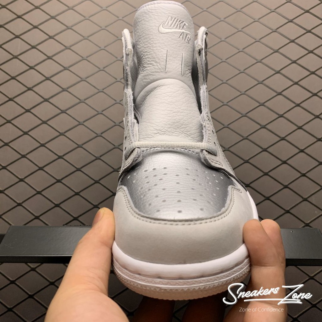 Giày Thể Thao Sneakers AIR JORDAN 1 CO Japan Neutral Grey (2020) xám bạc cao cổ đẹp cho cả nam và nữ