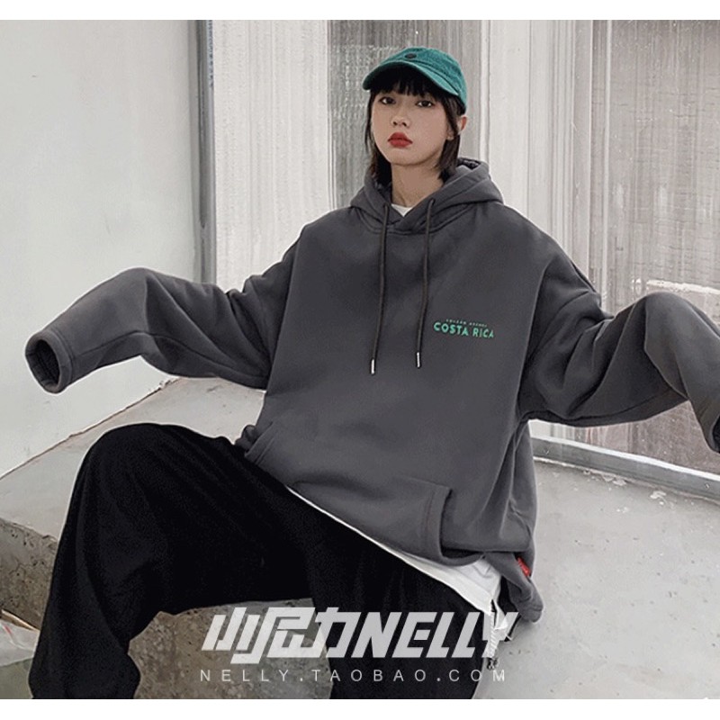 ÁO HOODIE NỈ NGOẠI FORM RỘNG UNISEX