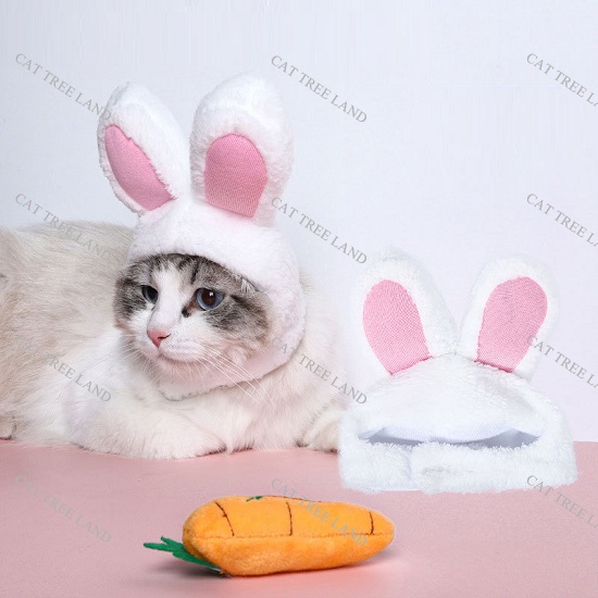 MŨ  TAI THỎ CHO CHÓ MÈO, GIÚP GIỮ ẤM - QUẦN ÁO THÚ CƯNG THỜI TRANG