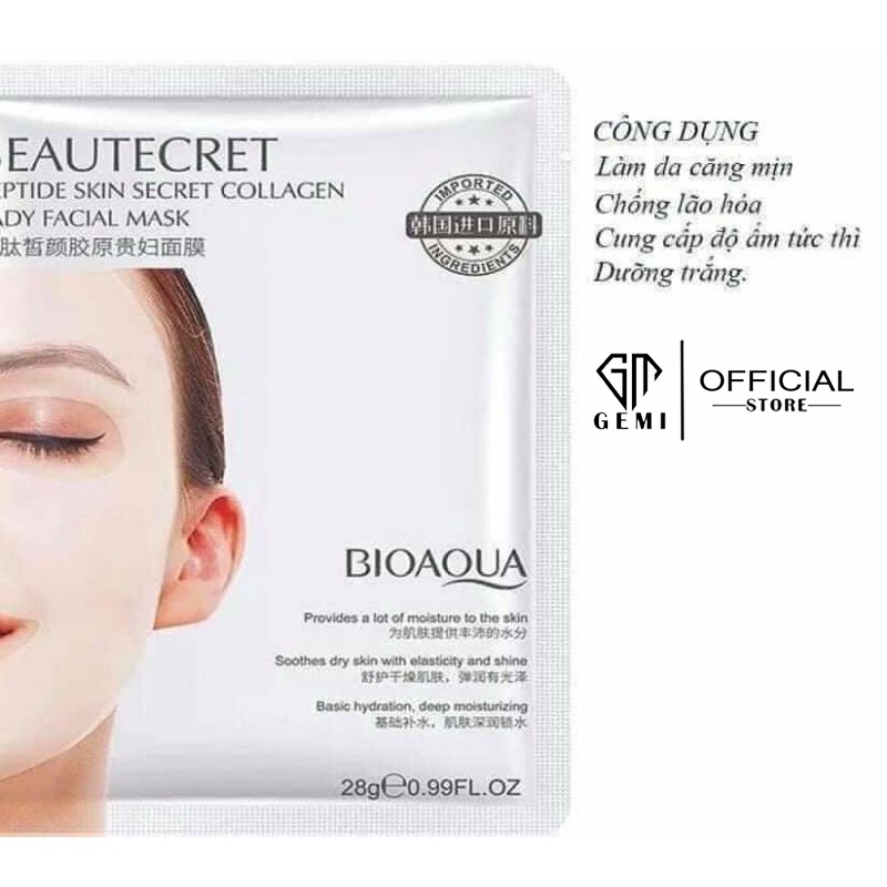 Mặt Nạ Thạch Tinh Chất Collagen 💧𝑭𝒓𝒆𝒆𝒔𝒉𝒊𝒑💧 Mask Thủy Tinh BioAqua Cấp Nước Giúp Da Căng Bóng Mịn Màng | BigBuy360 - bigbuy360.vn