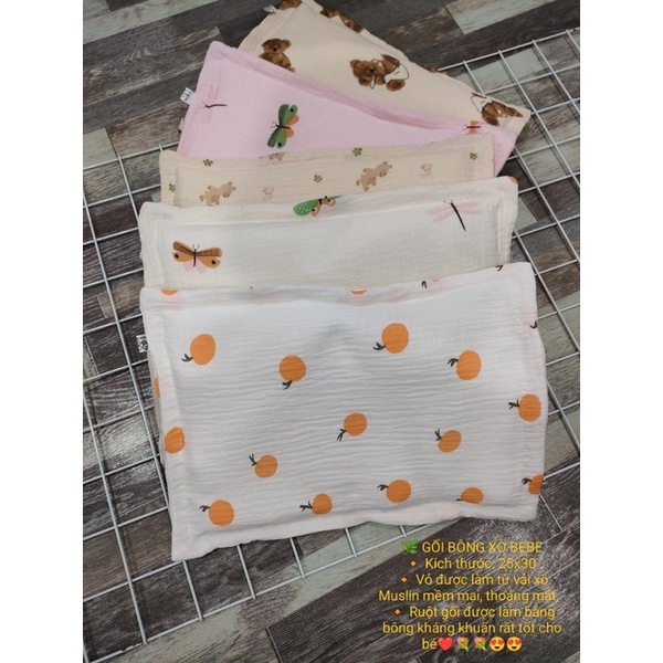Gối bông xô BABY BEE cho bé sơ sinh