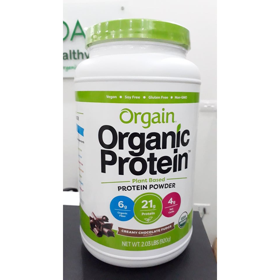 Bột  uống Protein Orgain Organic Plant-Based Hương Vanila 920g/1.22kg Mỹ