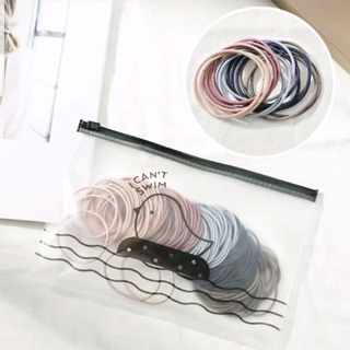 Sét 100 sợi thun cột tóc phong cách hàn quốc