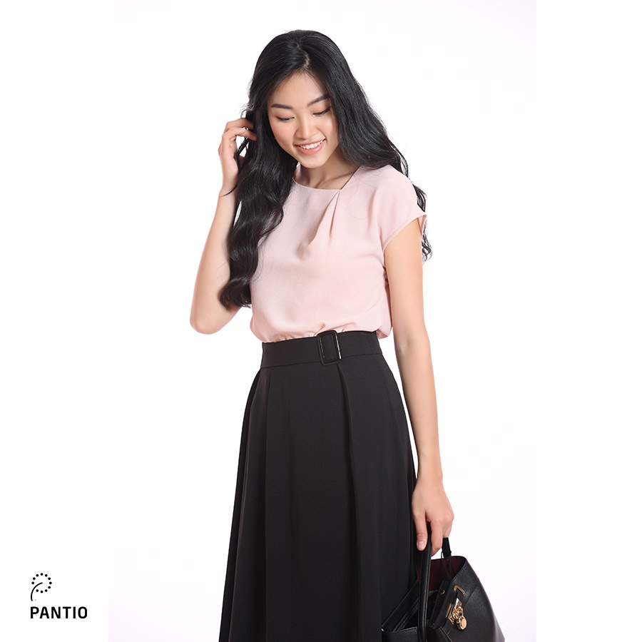 Áo sơ mi chất liệu lụa cát thiết kế áo đơn giản ống tay ngắn FAS32151 - PANTIO