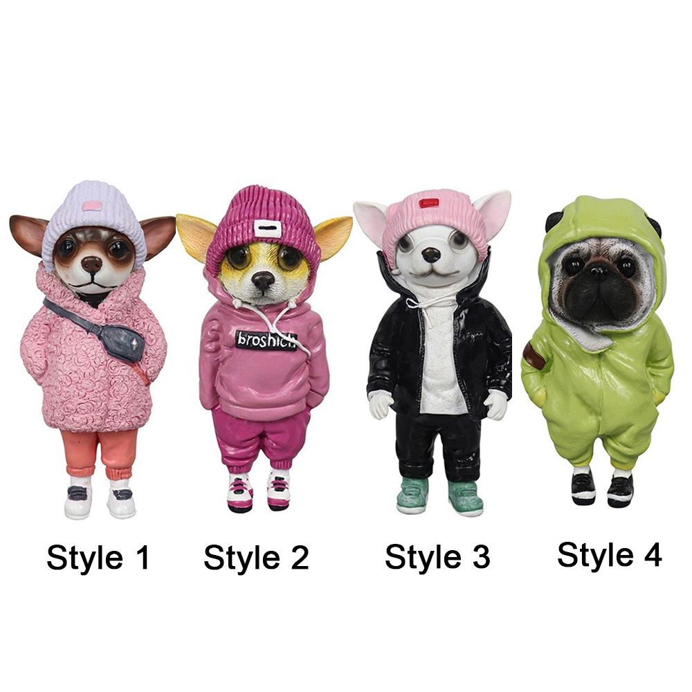 Đồ Chơi Mô Hình Chó Chihuahua Dễ Thương Sáng Tạo Trang Trí Nhà Cửa