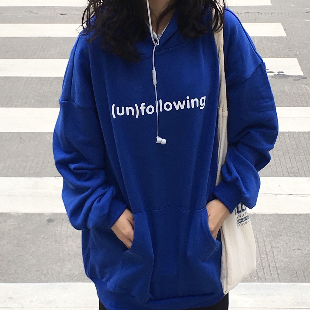 NRVP Áo Hoodie Nữ Tay Dài Dáng Rộng Thời Trang Phong Cách Hàn Quốc