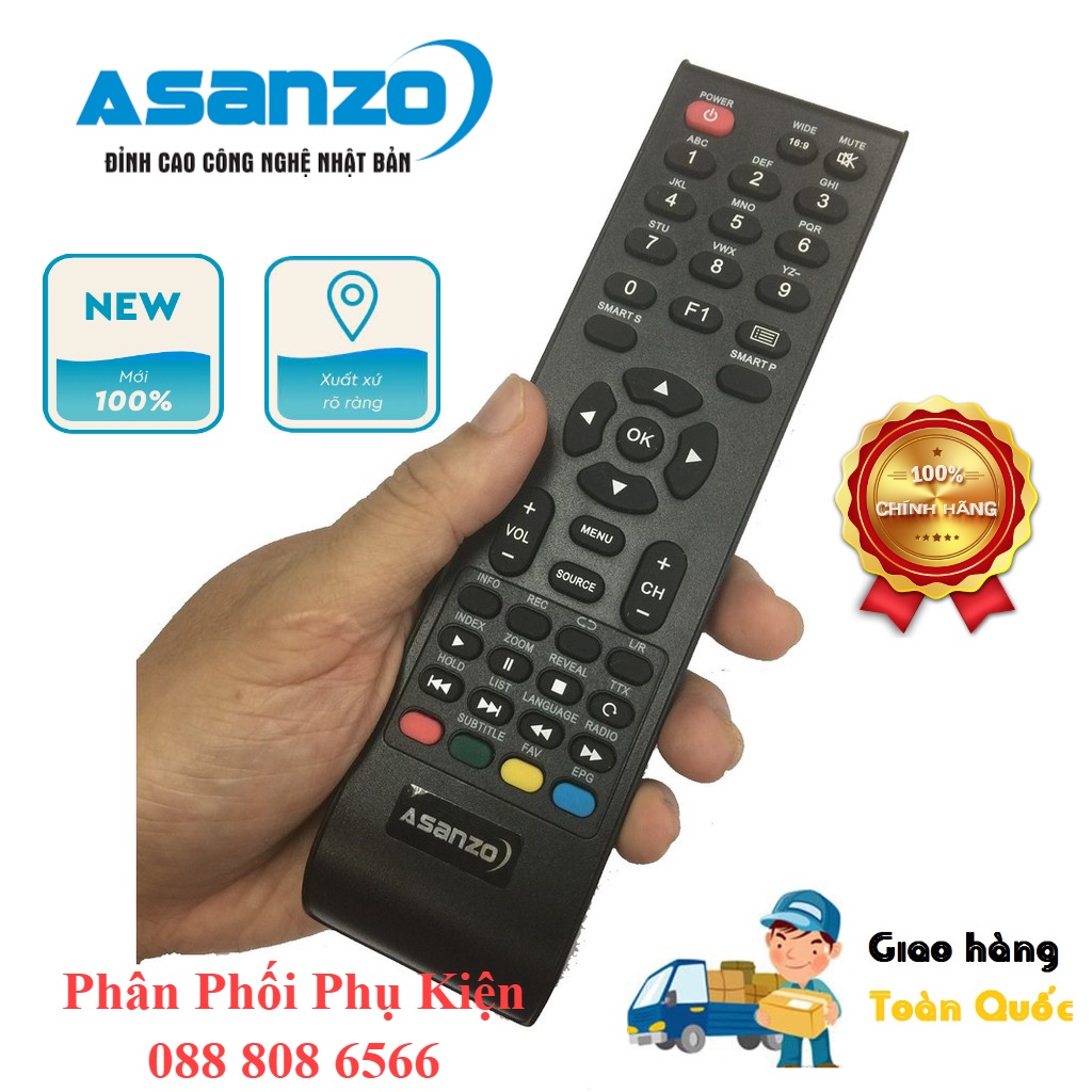 Remote tivi Asanzo - điều khiển tivi Asazo