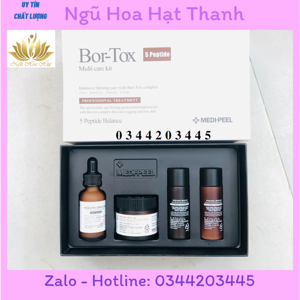 Set Medi-Peel Bor-Tox 4 món căng bóng da –Se khít lỗ chân long- Trẻ hóa da cực đỉnh