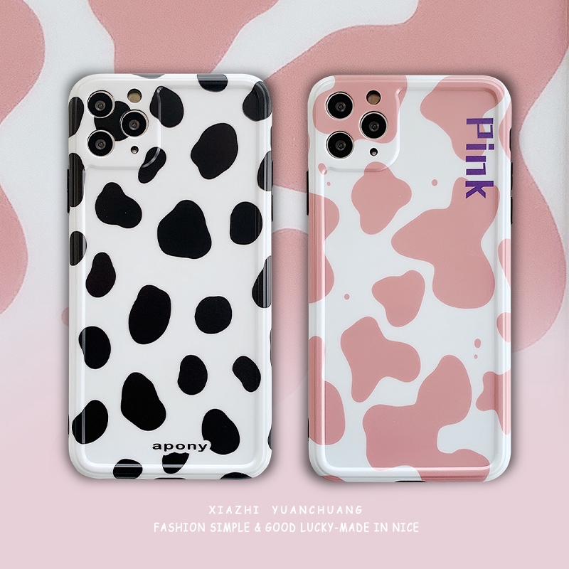 Ốp điện thoại mềm in họa tiết da bò cho iPhone 12 11 Pro MAX i7 i8 plus XR XS MAX SE 2020 | BigBuy360 - bigbuy360.vn
