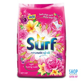 Bột giặt Surf hồng - gói 400g - Giặt tay giặt máy đều được